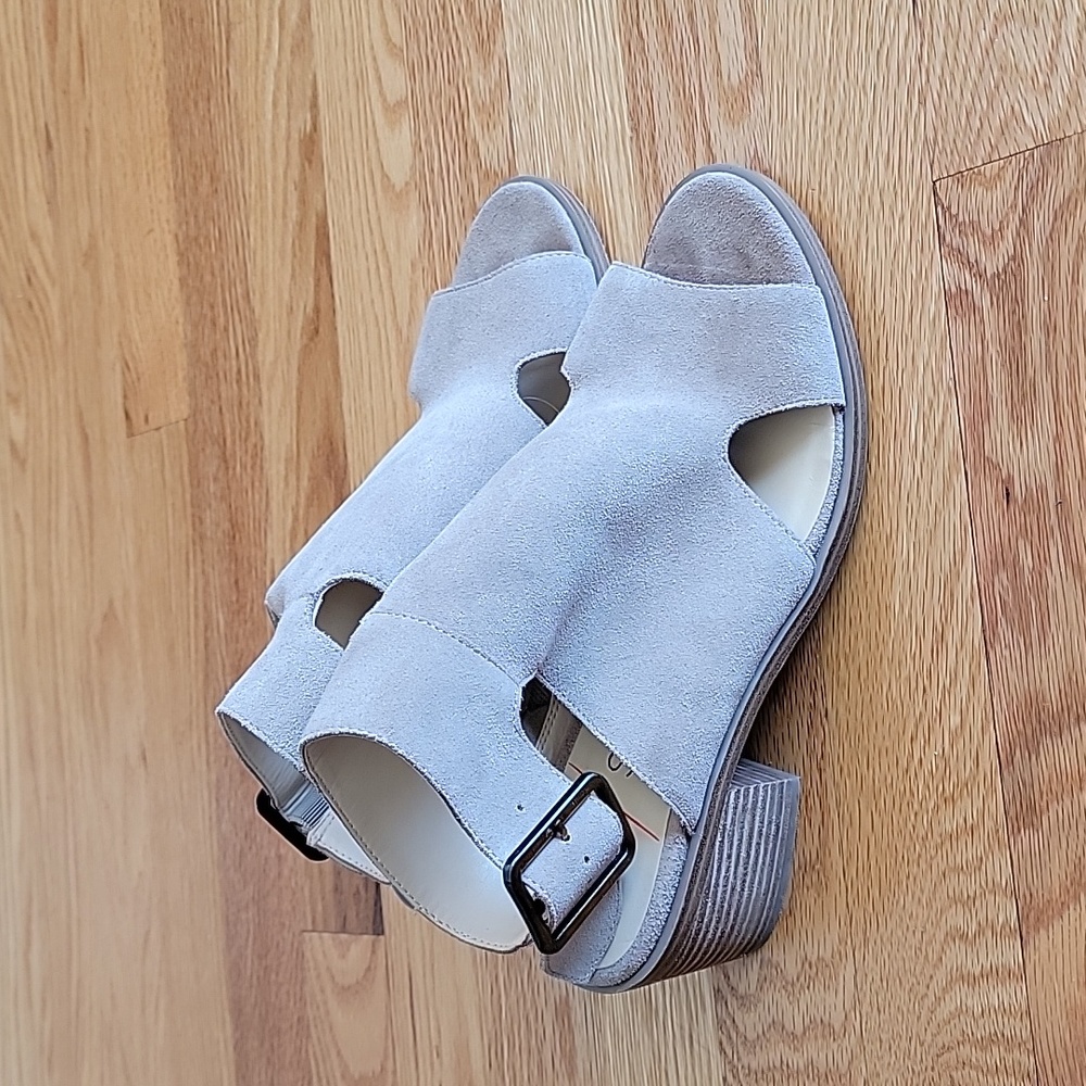 Sole Society Tally Leather Ankle Strap Sandals